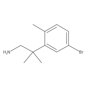 2-(5-Bromo-2-methylphenyl)-2-methylpropan-1-amine Structure