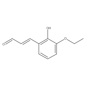 3-(3-Ethoxy-2-hydroxyphenyl)prop-2-enal结构式
