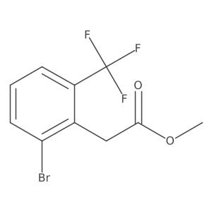 Methyl 2-(2-bromo-6-(trifluoromethyl)phenyl)acetate Structure