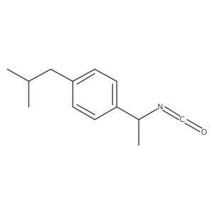 1-Isobutyl-4-(1-isocyanatoethyl)benzene Structure