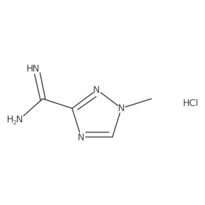 1-methyl-1H-1,2,4-triazole-3-carboximidamide hydrochloride结构式