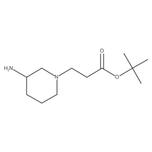 Tert-butyl 3-(3-aminopiperidin-1-yl)propanoate Structure