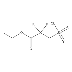 Ethyl 3-(chlorosulfonyl)-2,2-difluoropropanoate Structure
