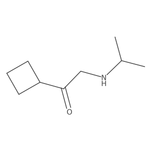 1-Cyclobutyl-2-[(propan-2-yl)amino]ethan-1-one结构式