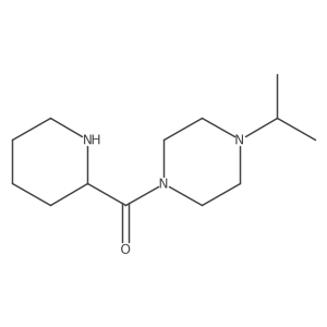 1-[(2R)-piperidine-2-carbonyl]-4-(propan-2-yl)piperazine Structure