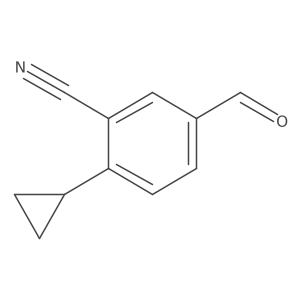 2-Cyclopropyl-5-formylbenzonitrile Structure