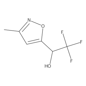 2,2,2-Trifluoro-1-(3-methylisoxazol-5-yl)ethanol结构式