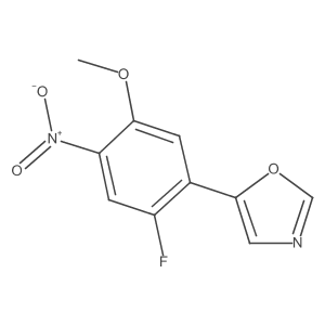5-(2-Fluoro-5-methoxy-4-nitrophenyl)oxazole Structure
