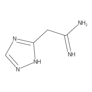 2-(1H-1,2,4-triazol-3-yl)ethanimidamide结构式