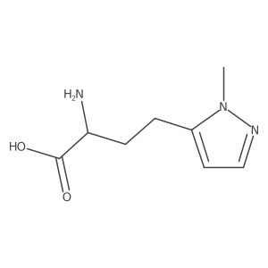 (2R)-2-amino-4-(1-methyl-1H-pyrazol-5-yl)butanoic acid结构式