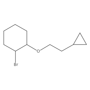 1-Bromo-2-(2-cyclopropylethoxy)cyclohexane结构式