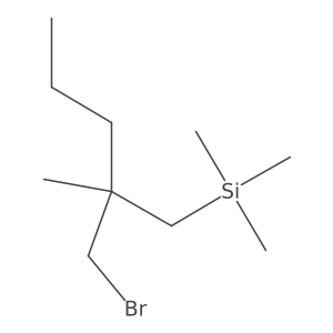 [2-(Bromomethyl)-2-methylpentyl]trimethylsilane结构式