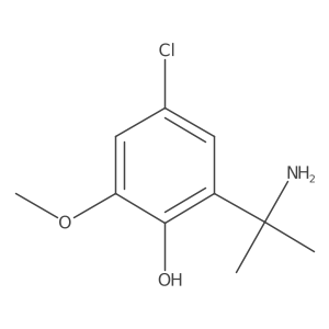 2-(2-Aminopropan-2-yl)-4-chloro-6-methoxyphenol Structure