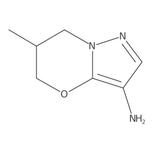 6-Methyl-6,7-dihydro-5H-pyrazolo[5,1-b][1,3]oxazin-3-amine Structure
