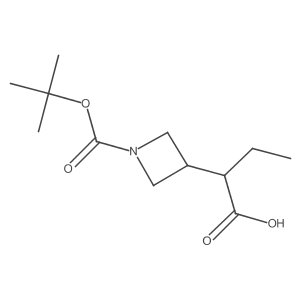 2-{1-[(Tert-butoxy)carbonyl]azetidin-3-yl}butanoic acid Structure