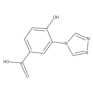 4-Hydroxy-3-(4H-1,2,4-triazol-4-yl)benzoic acid结构式