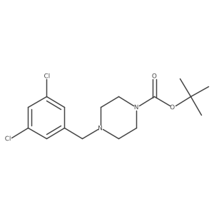 Tert-butyl 4-(3,5-dichlorobenzyl)piperazine-1-carboxylate Structure