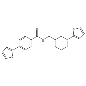 N-((1-(thiazol-2-yl)piperidin-3-yl)methyl)-4-(thiophen-2-yl)benzamide Structure