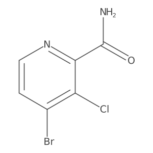 4-Bromo-3-chloropicolinamide Structure