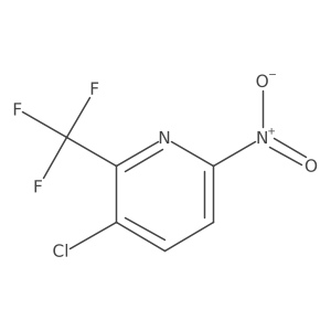 3-Chloro-6-nitro-2-(trifluoromethyl)pyridine结构式