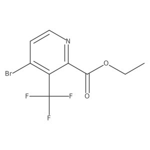 Ethyl 4-bromo-3-(trifluoromethyl)picolinate结构式
