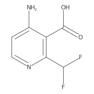 4-Amino-2-(difluoromethyl)nicotinic acid结构式