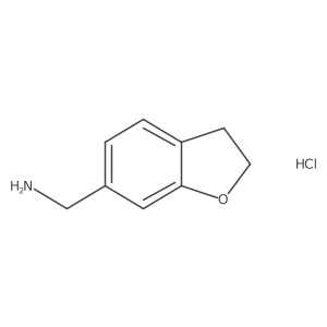 (2,3-Dihydrobenzofuran-6-YL)methanamine hcl结构式