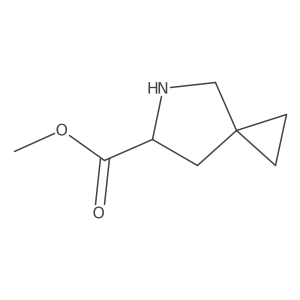 Methyl 5-azaspiro[2.4]heptane-6-carboxylate结构式