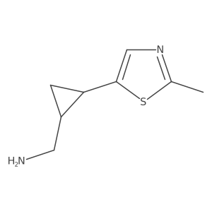 [2-(2-Methyl-1,3-thiazol-5-yl)cyclopropyl]methanamine结构式