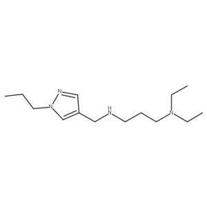 [3-(diethylamino)propyl][(1-propyl-1H-pyrazol-4-yl)methyl]amine Structure