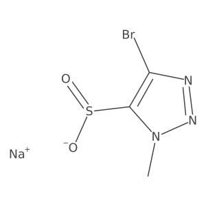 Sodium 4-bromo-1-methyl-1H-1,2,3-triazole-5-sulfinate Structure