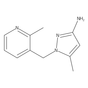 5-methyl-1-[(2-methylpyridin-3-yl)methyl]-1H-pyrazol-3-amine结构式