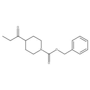 Benzyl 4-propionylpiperidine-1-carboxylate结构式