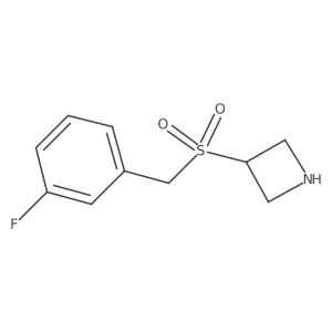 3-((3-Fluorobenzyl)sulfonyl)azetidine结构式