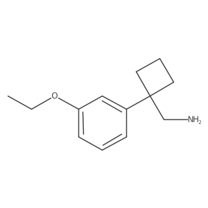[1-(3-Ethoxyphenyl)cyclobutyl]methanamine结构式