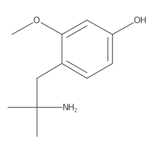 4-(2-Amino-2-methylpropyl)-3-methoxyphenol Structure