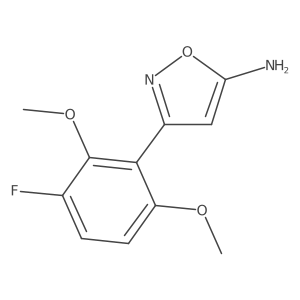 3-(3-Fluoro-2,6-dimethoxyphenyl)-1,2-oxazol-5-amine结构式