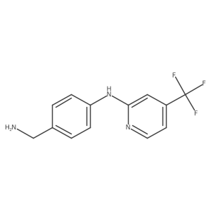 N-[4-(aminomethyl)phenyl]-4-(trifluoromethyl)pyridin-2-amine结构式