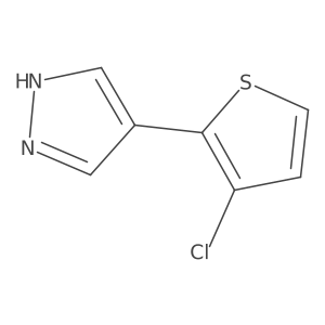 4-(3-chlorothiophen-2-yl)-1H-pyrazole结构式