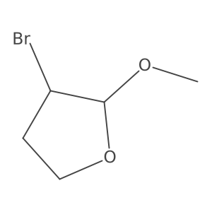 (2R,3R)-3-Bromo-2-methoxyoxolane Structure