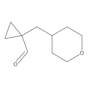 1-(Oxan-4-ylmethyl)cyclopropane-1-carbaldehyde结构式
