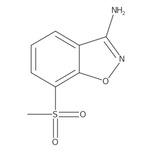 7-(Methylsulfonyl)benzo[d]isoxazol-3-amine结构式