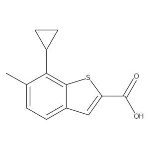 7-Cyclopropyl-6-methylbenzo[b]thiophene-2-carboxylic acid Structure