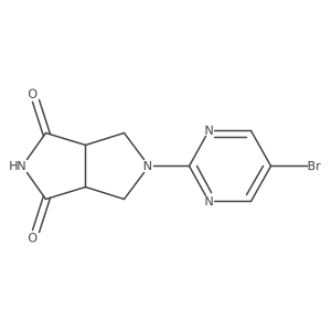 5-(5-Bromopyrimidin-2-yl)-octahydropyrrolo[3,4-c]pyrrole-1,3-dione Structure