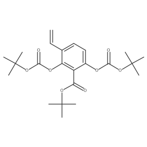 Tert-butyl 2,6-bis((tert-butoxycarbonyl)oxy)-3-vinylbenzoate Structure