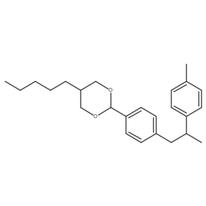 trans-2-[4-[2-(4-Methylphenyl)propyl]phenyl]-5-pentyl-1,3-dioxane Structure