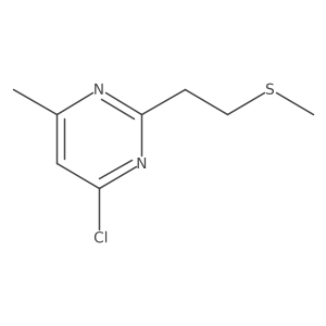 4-Chloro-6-methyl-2-[2-(methylsulfanyl)ethyl]pyrimidine结构式