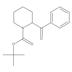 tert-butyl (R)-2-benzoylpiperidine-1-carboxylate结构式