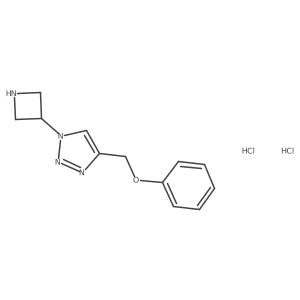 1-(azetidin-3-yl)-4-(phenoxymethyl)-1H-1,2,3-triazole dihydrochloride Structure