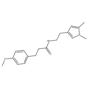 N-(2-(1,5-dimethyl-1H-pyrazol-3-yl)ethyl)-3-(4-methoxyphenyl)propanamide Structure